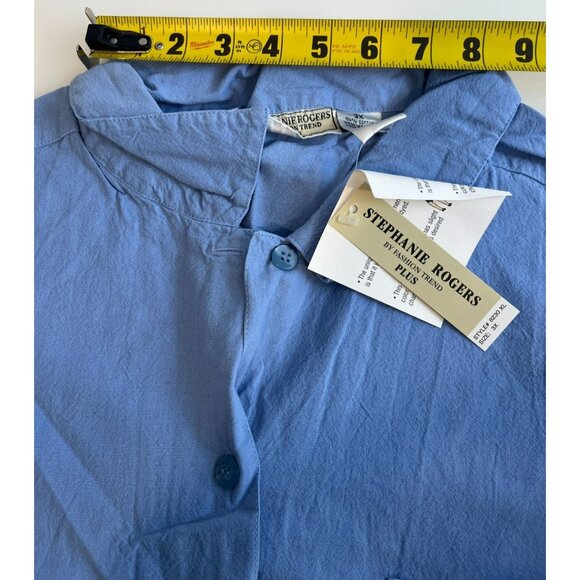 Stephanie Rogers by Fashion Trend Plus Women's Button Down Tank Top Size 3X - Picture 6 of 11